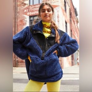 New FP Fall to Rise quarter zip fleece jacket. Small